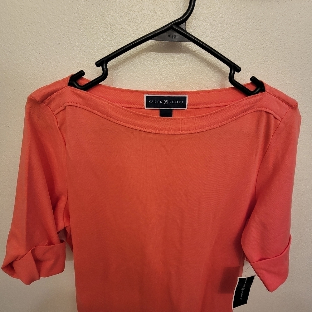 Karen Scott Short Sleeve Shirt - Picture 3 of 4
